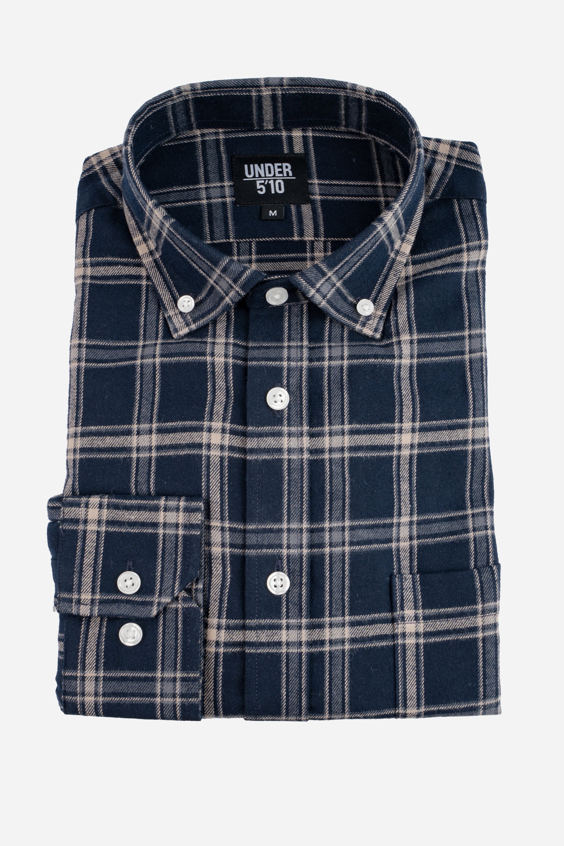 Flannel Button Down Shirt Navy