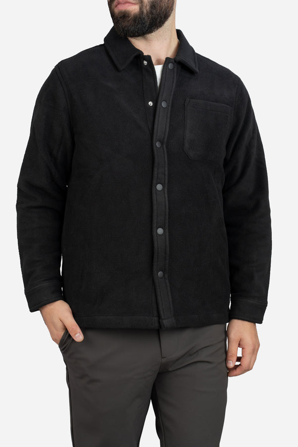 Fleece Overshirt Black