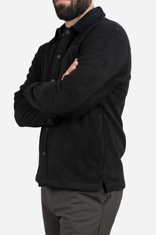 Fleece Overshirt Black
