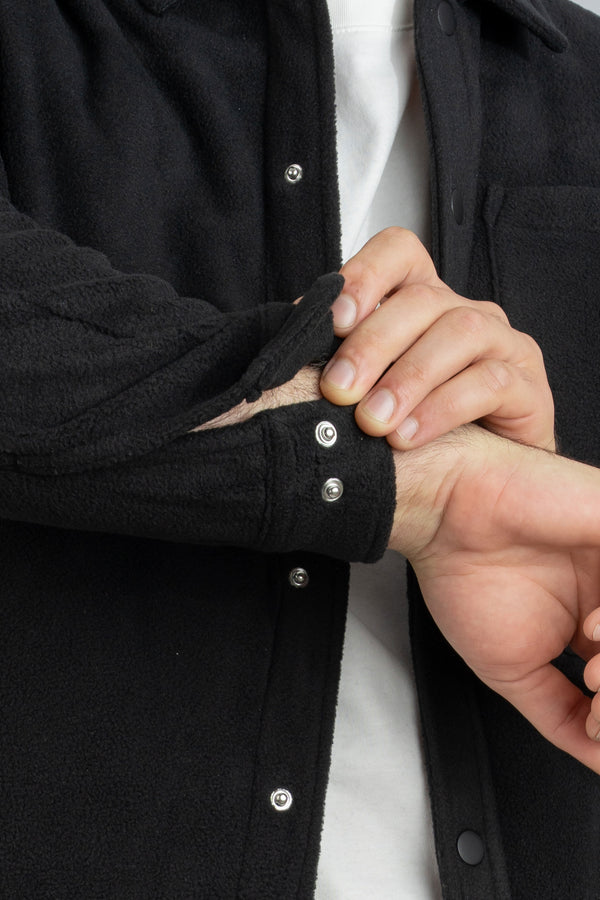 Fleece Overshirt Black