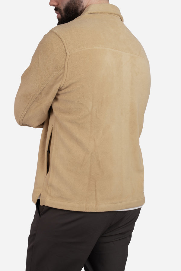 Fleece Overshirt Tan