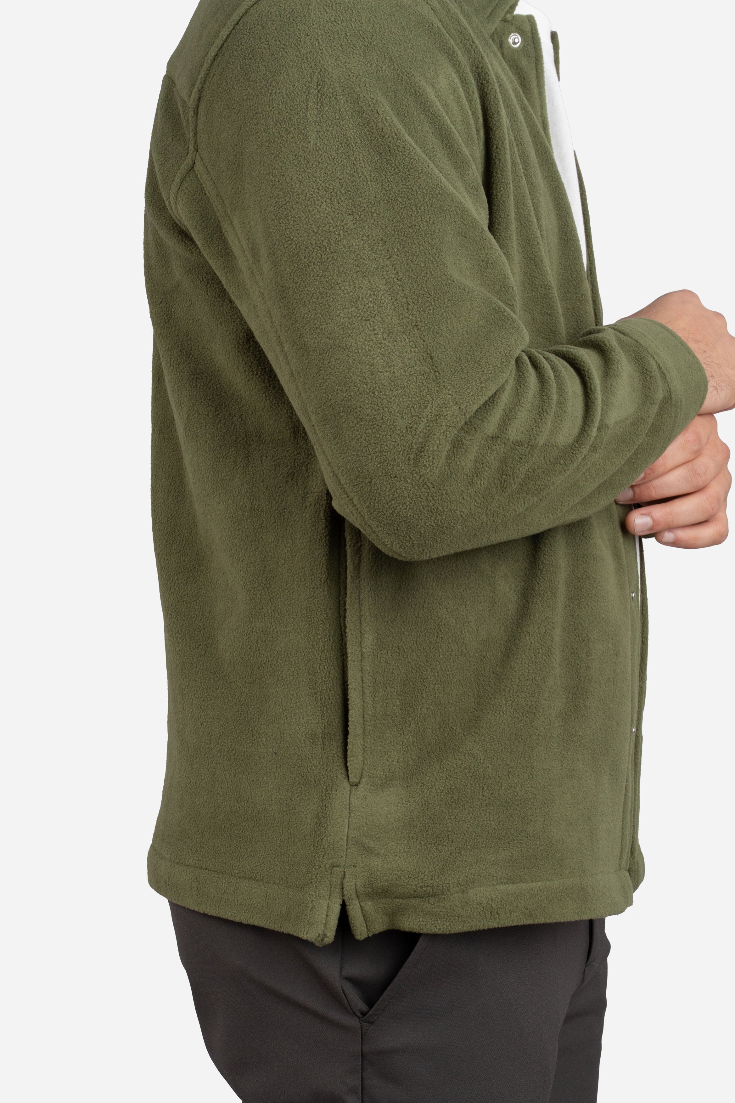 Fleece Overshirt Olive