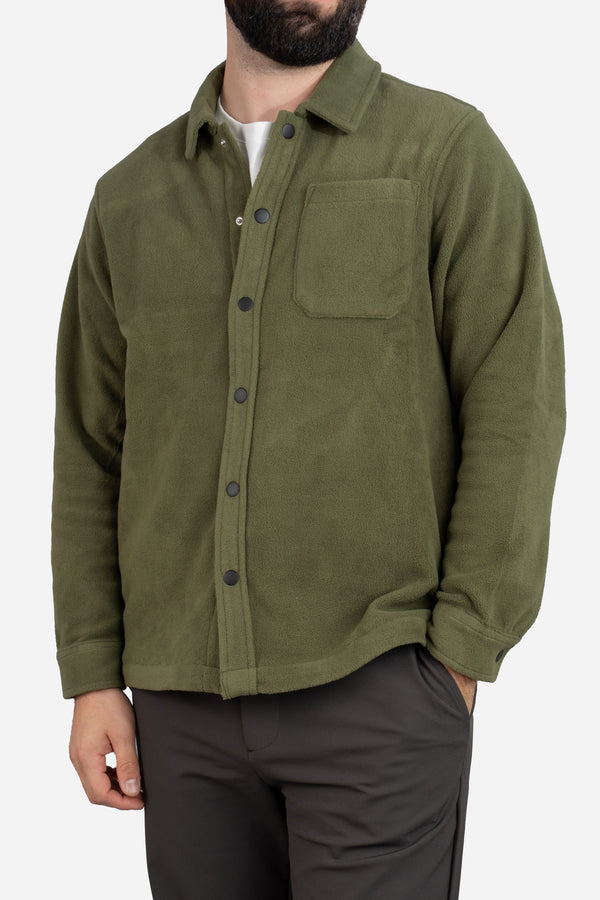 Fleece Overshirt Olive