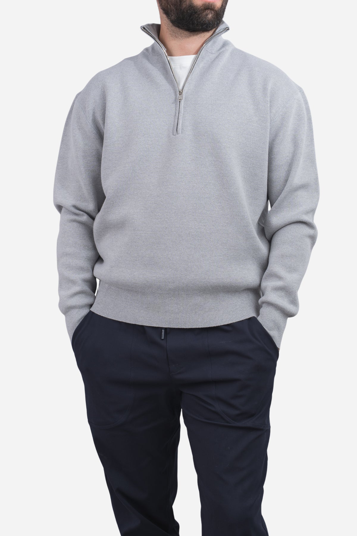 Hudson Half Zip Champion Gray