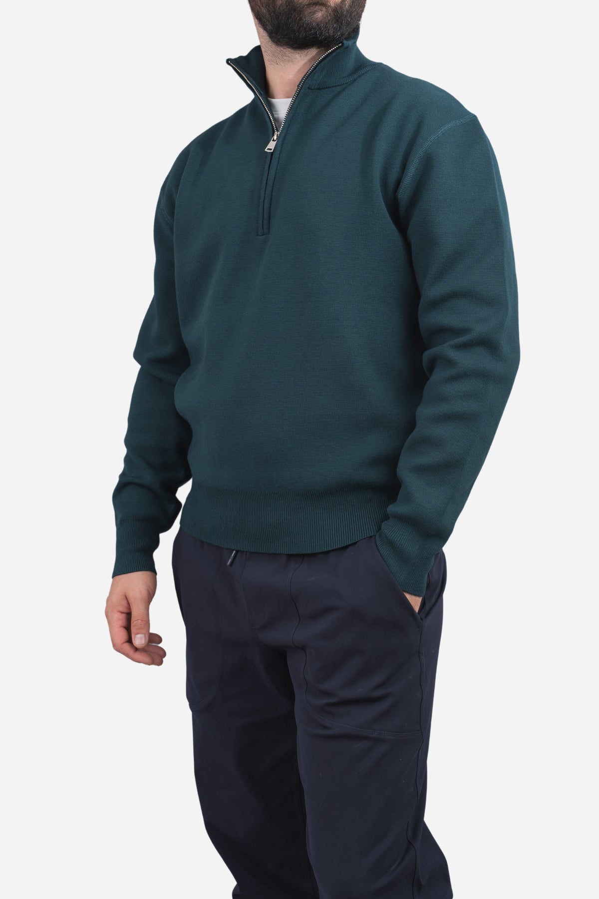 Hudson Half Zip Emerald