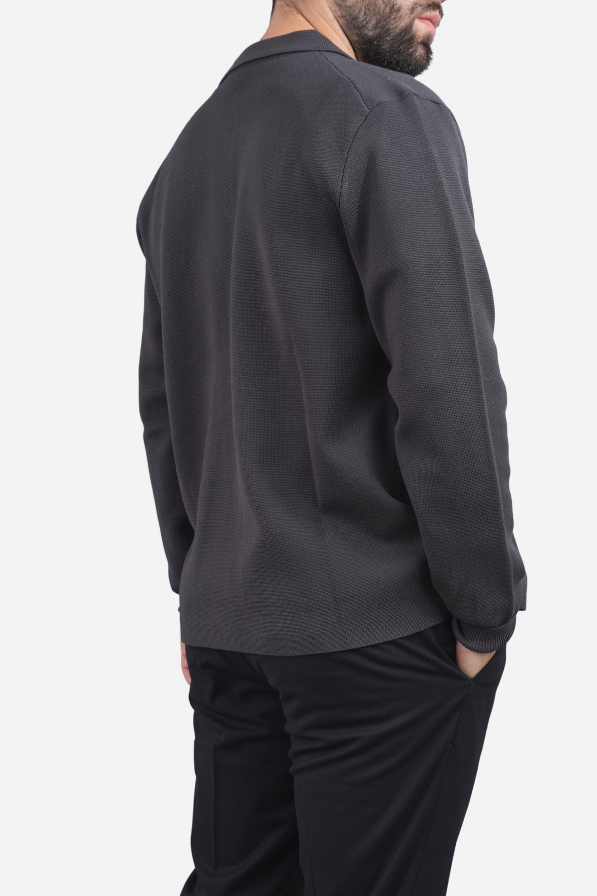 Hudson Shirt Cardigan Iron Gray