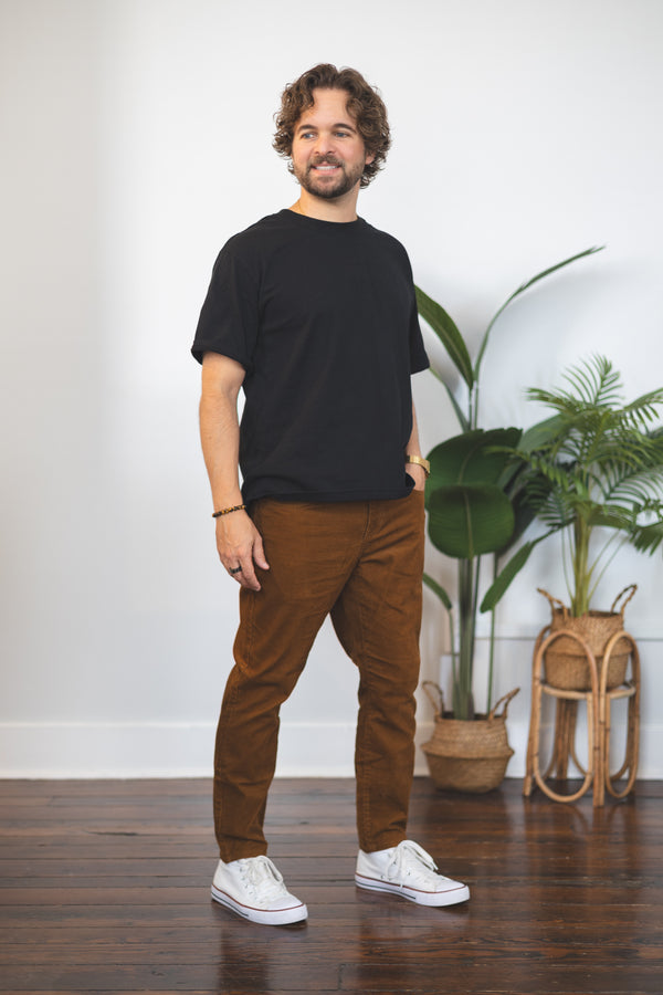 Stretch Cord 5 Pocket Pants Caramel