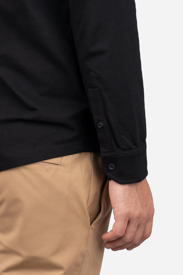 Performance Pique Button Down Shirt | Black | Under 510 Performance Pique Button Down Shirt | Black | Under 510