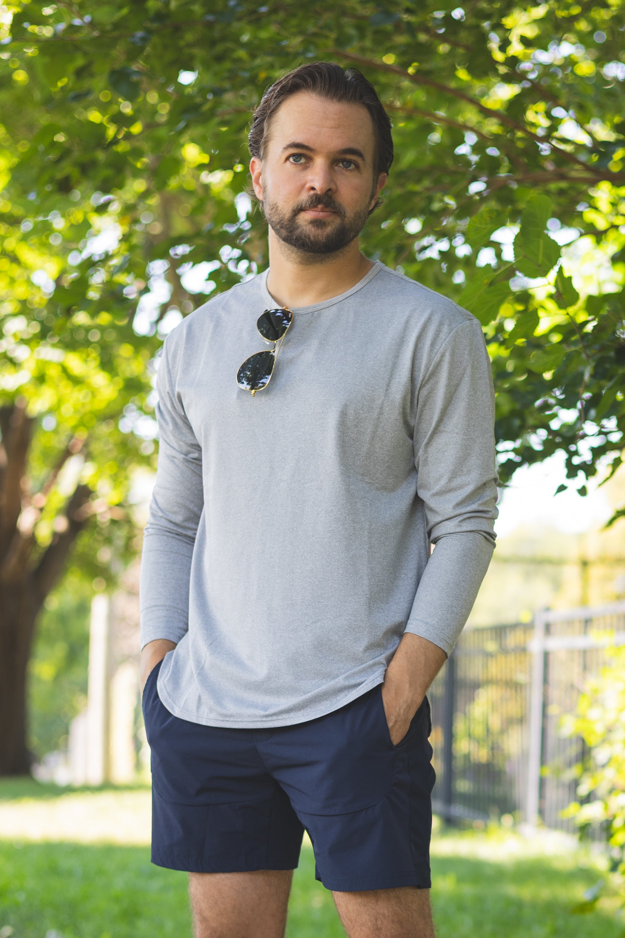 Long Sleeve Running T-Shirt Gray Under 510