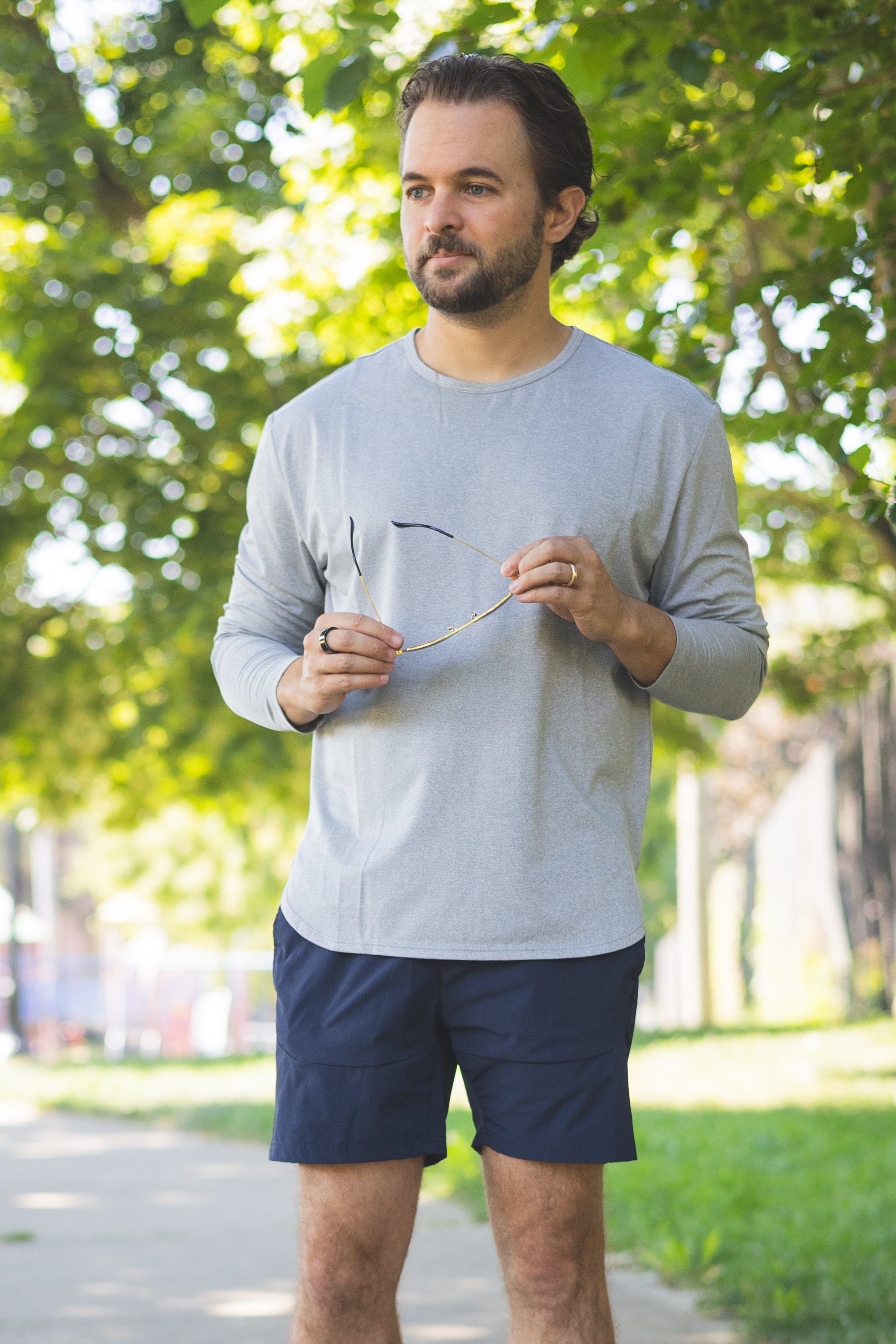 Long Sleeve Running T-Shirt Gray Under 510