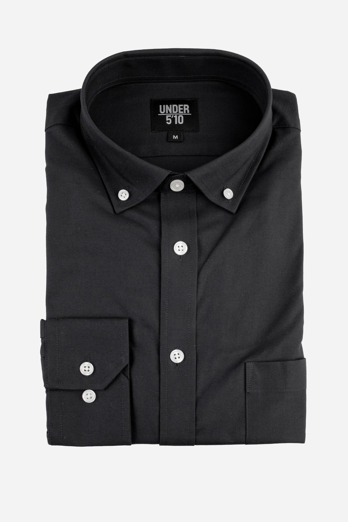 Stretch Oxford Button Down Shirt | Black | Under 510 Xs - for Short Men and Guys Under 5' 10" Stretch Oxford Button Down Shirt | Black | Under 510 Xs - for Short Men and Guys Under 5' 10"