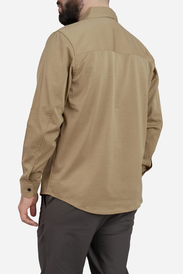 Roam Stonewash Button Down Shirt Desert