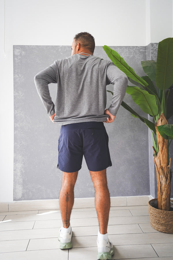 Long Sleeve Running T-Shirt Charcoal