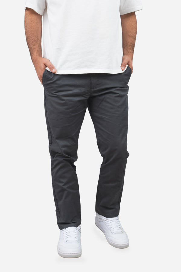 Straight Fit Core Stretch Chino Charcoal