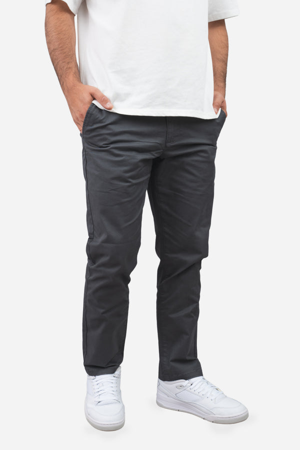 Straight Fit Core Stretch Chino Charcoal