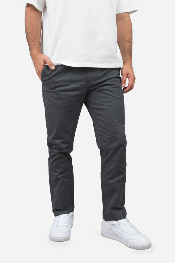 Straight Fit Core Stretch Chino Charcoal