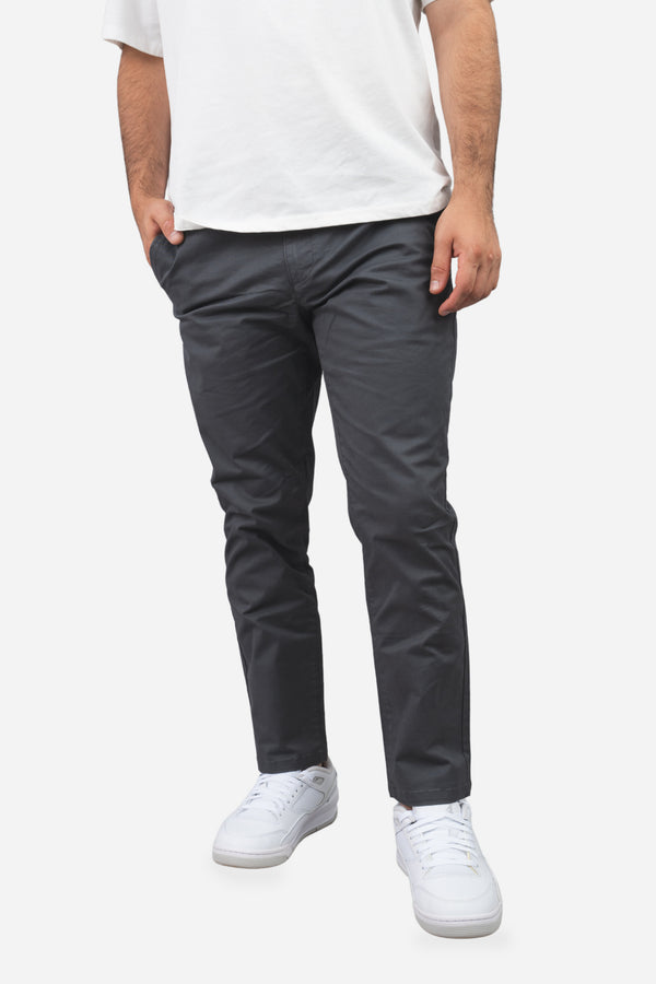 Straight Fit Core Stretch Chino Charcoal