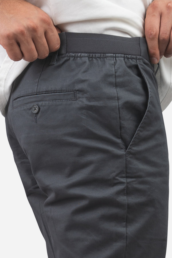 Straight Fit Core Stretch Chino Charcoal