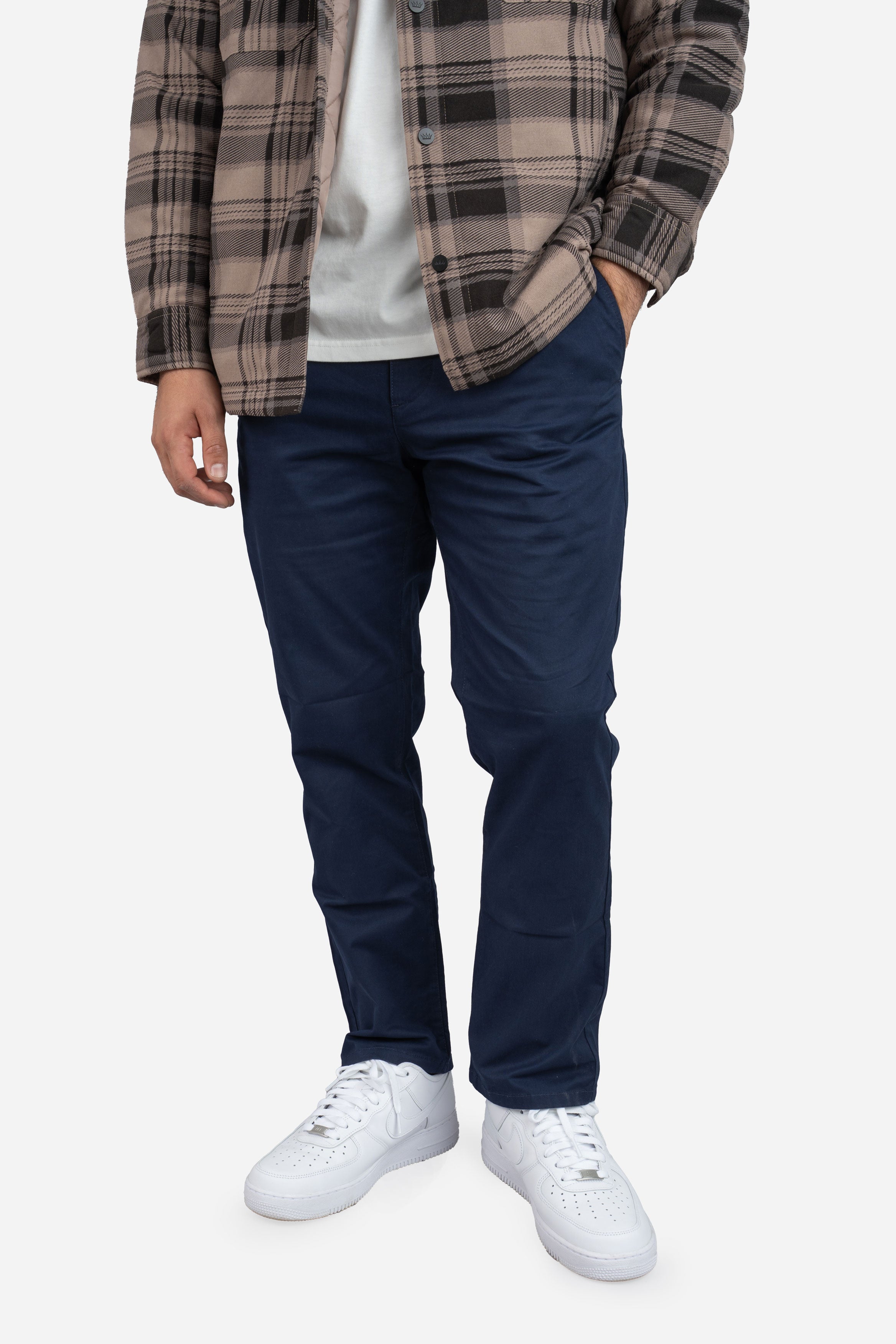 Straight Fit Core Stretch Chino | Navy | Under 510