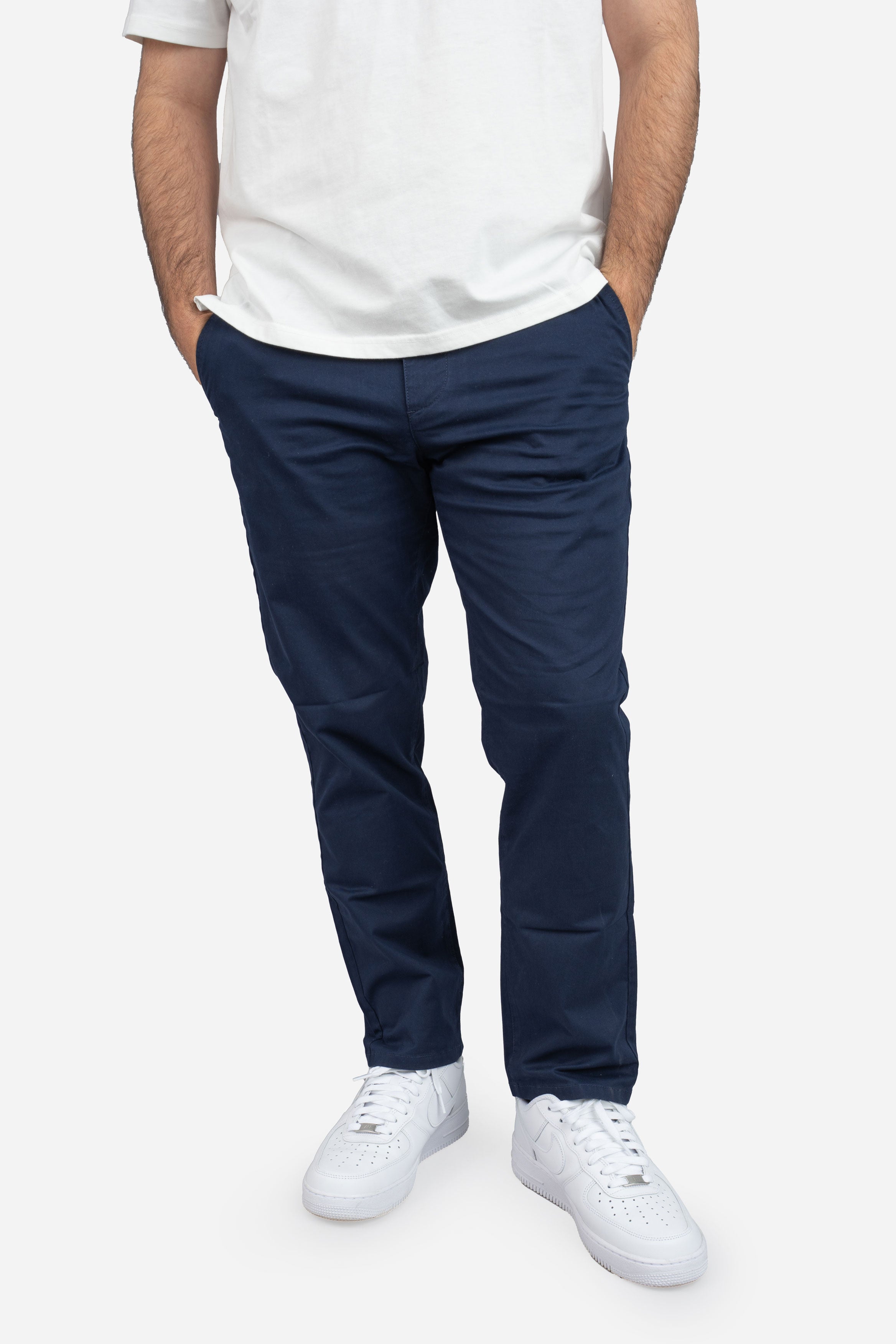 Straight Fit Chino Navy - Chinos for Men Under 5'10 | Short Inseams