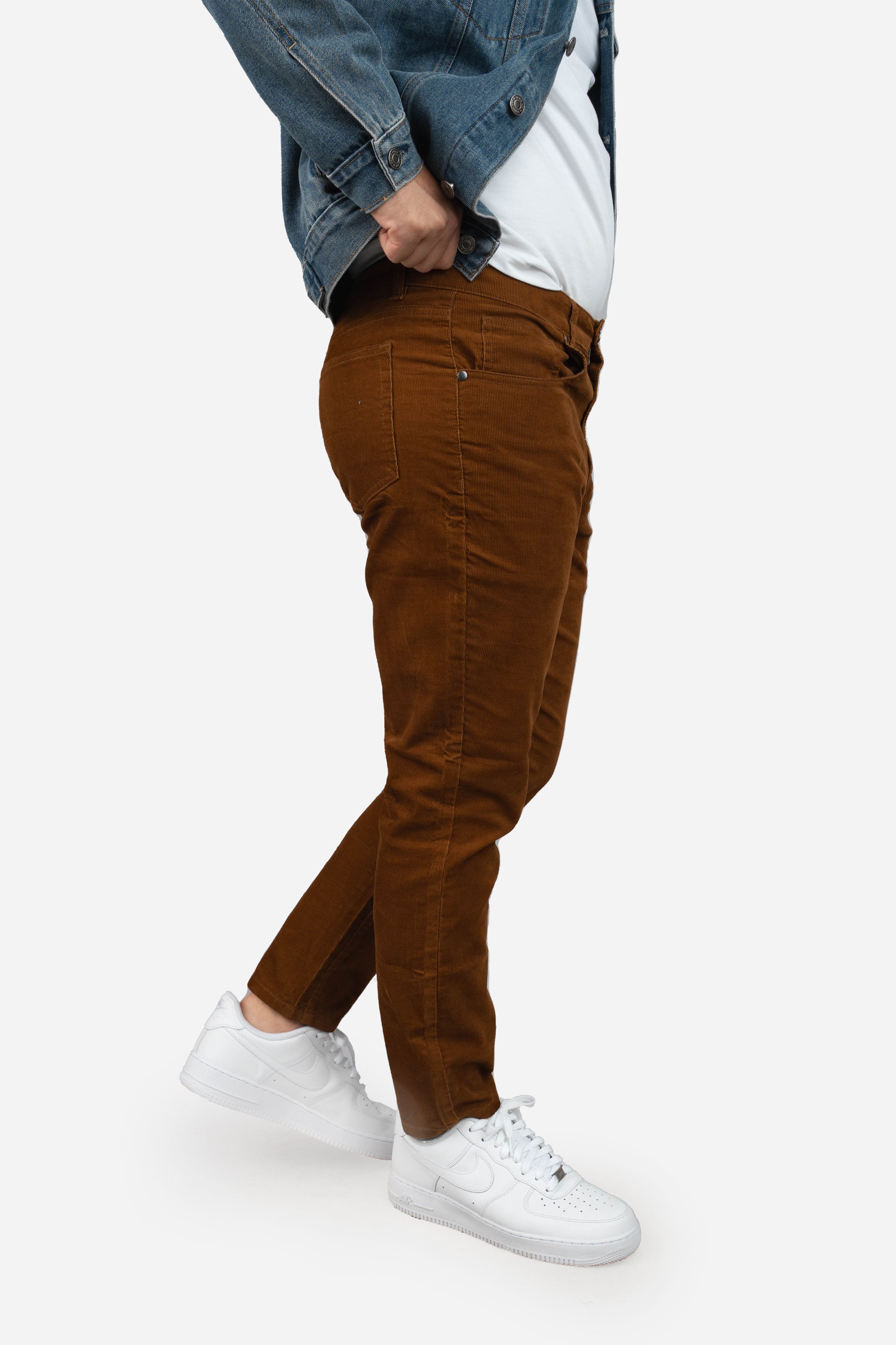 Stretch Cord 5 Pocket Pants Caramel