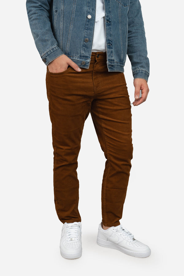 Stretch Cord 5 Pocket Pants Caramel