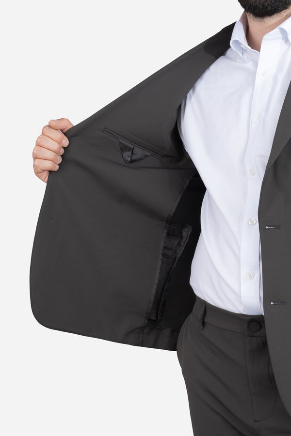 Super Stretch Suit Jacket Charcoal