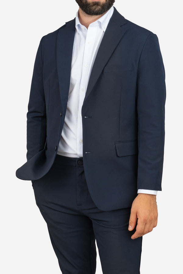 Stretch Performance Suit Jacket | Navy | Short Men's Suits 42
