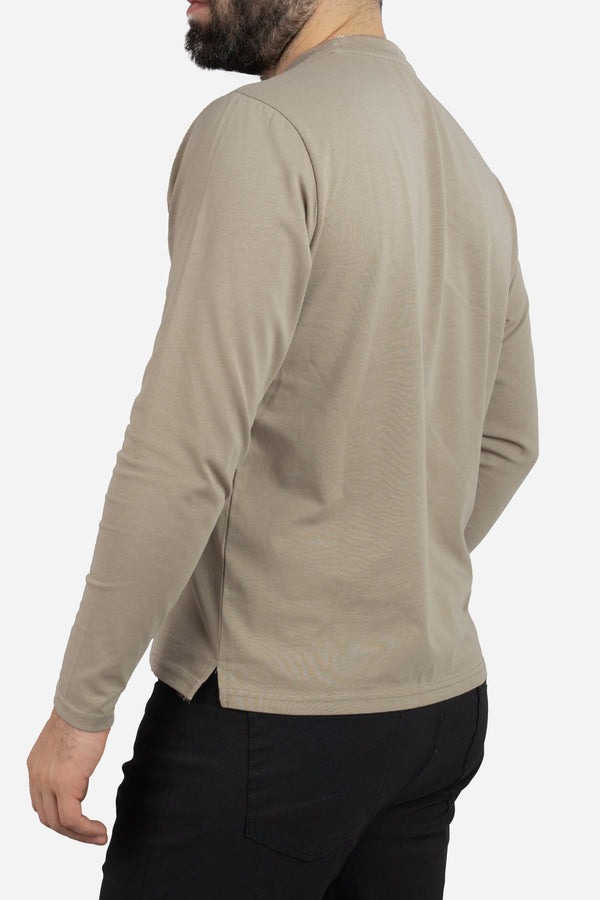 Long Sleeve Core T-Shirt Taupe