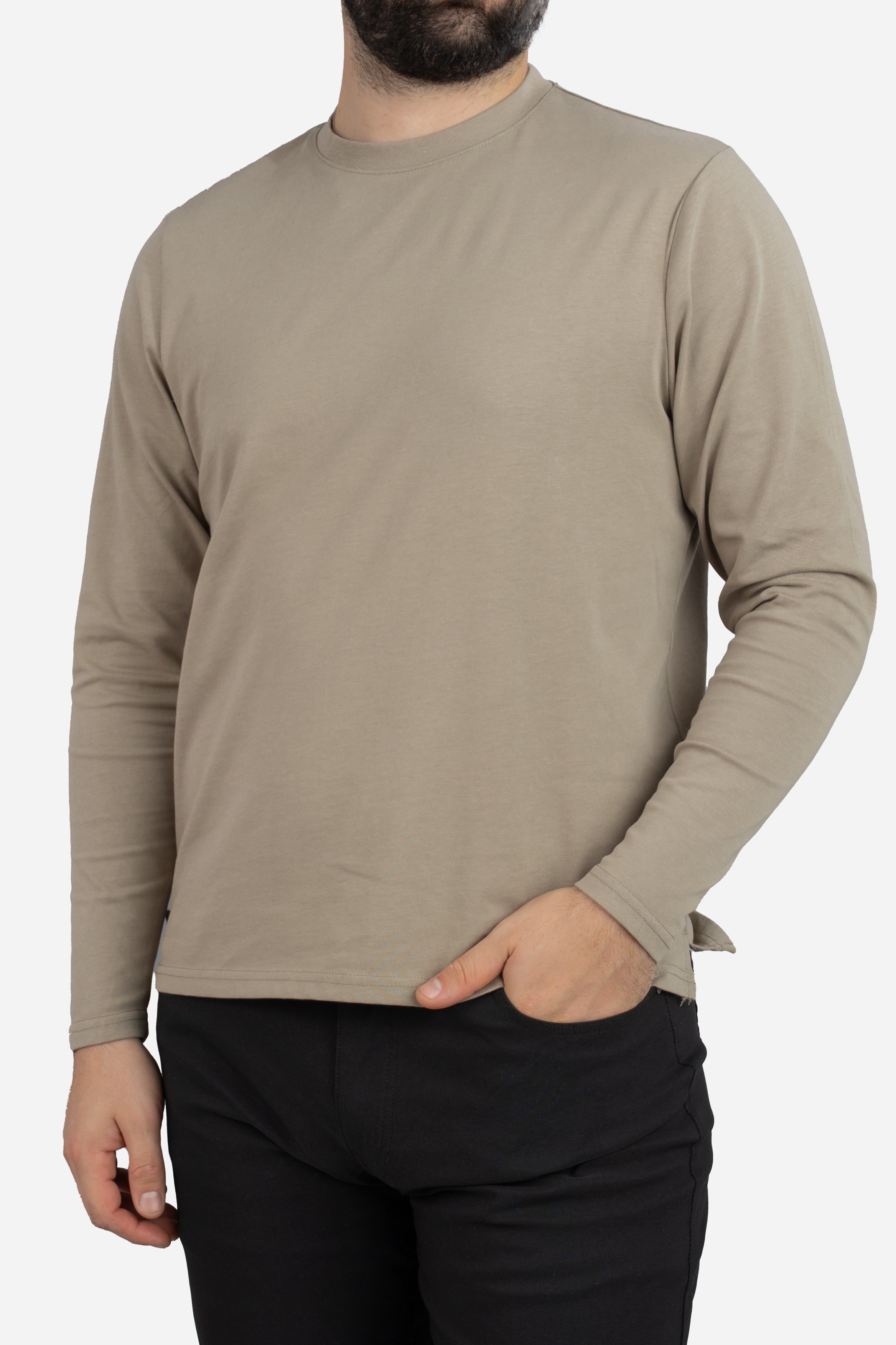 Long Sleeve Core T-Shirt Taupe