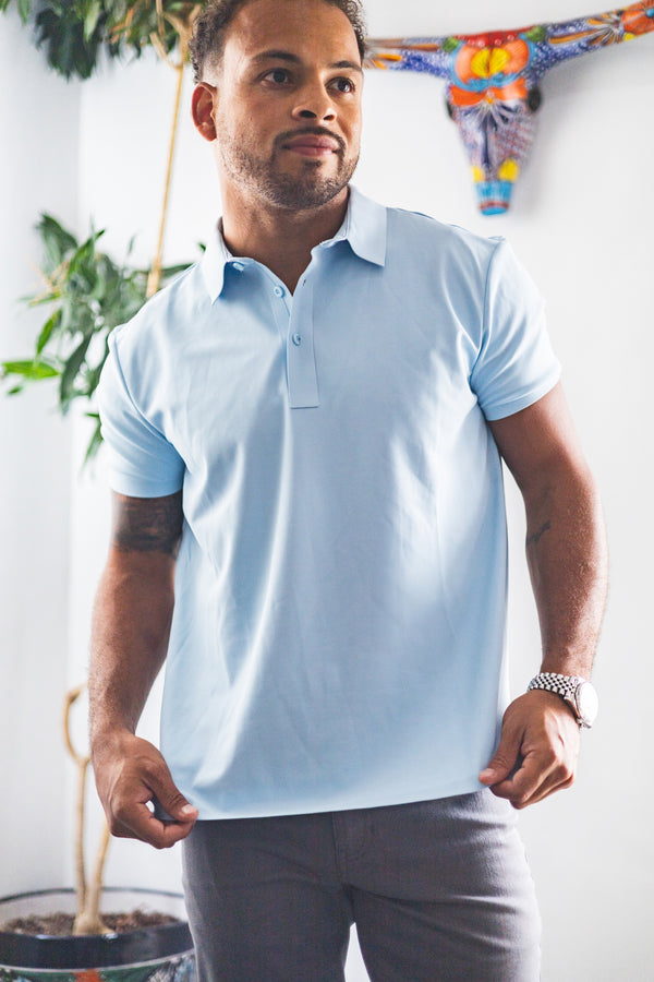 Tech Polo Sky Blue