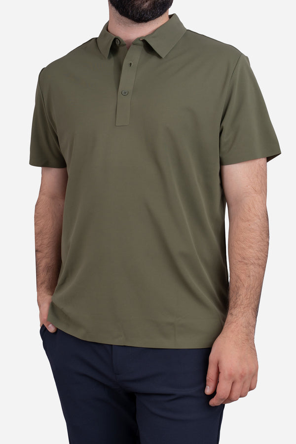Tech Polo Olive