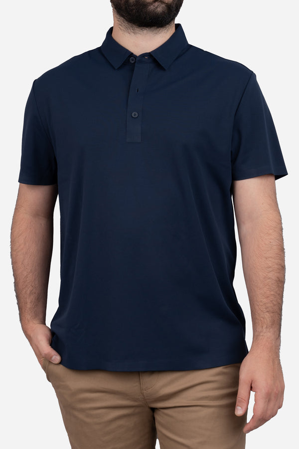 Tech Polo Navy