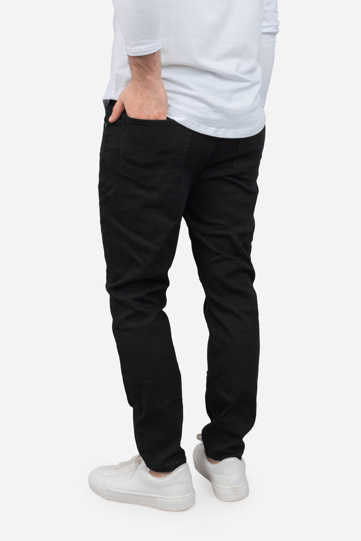 Core Extra Stretch Jeans | Men's Black Jeans | Under 5'10