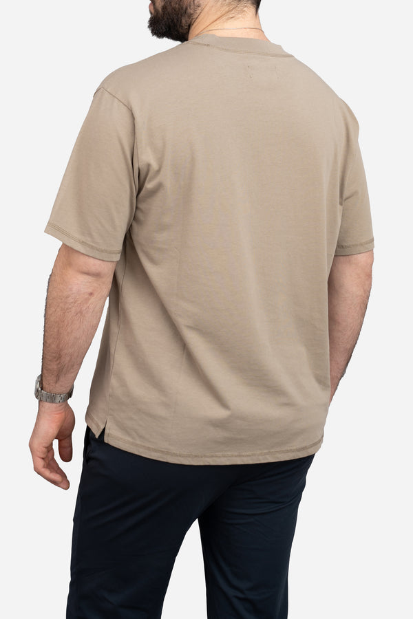 Core T-Shirt Loose Fit Taupe