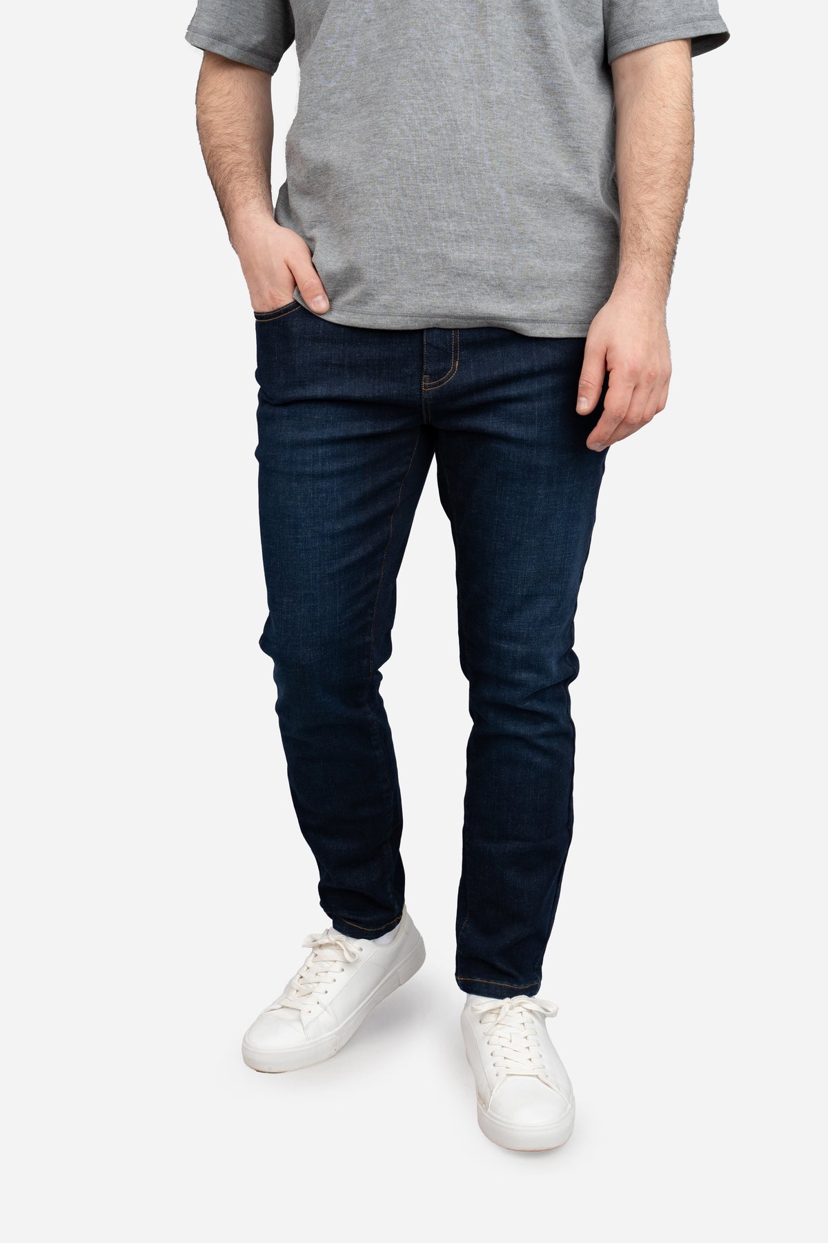 Core Extra Stretch Jeans | Men's Medium Wash Jeans | Under 5'10