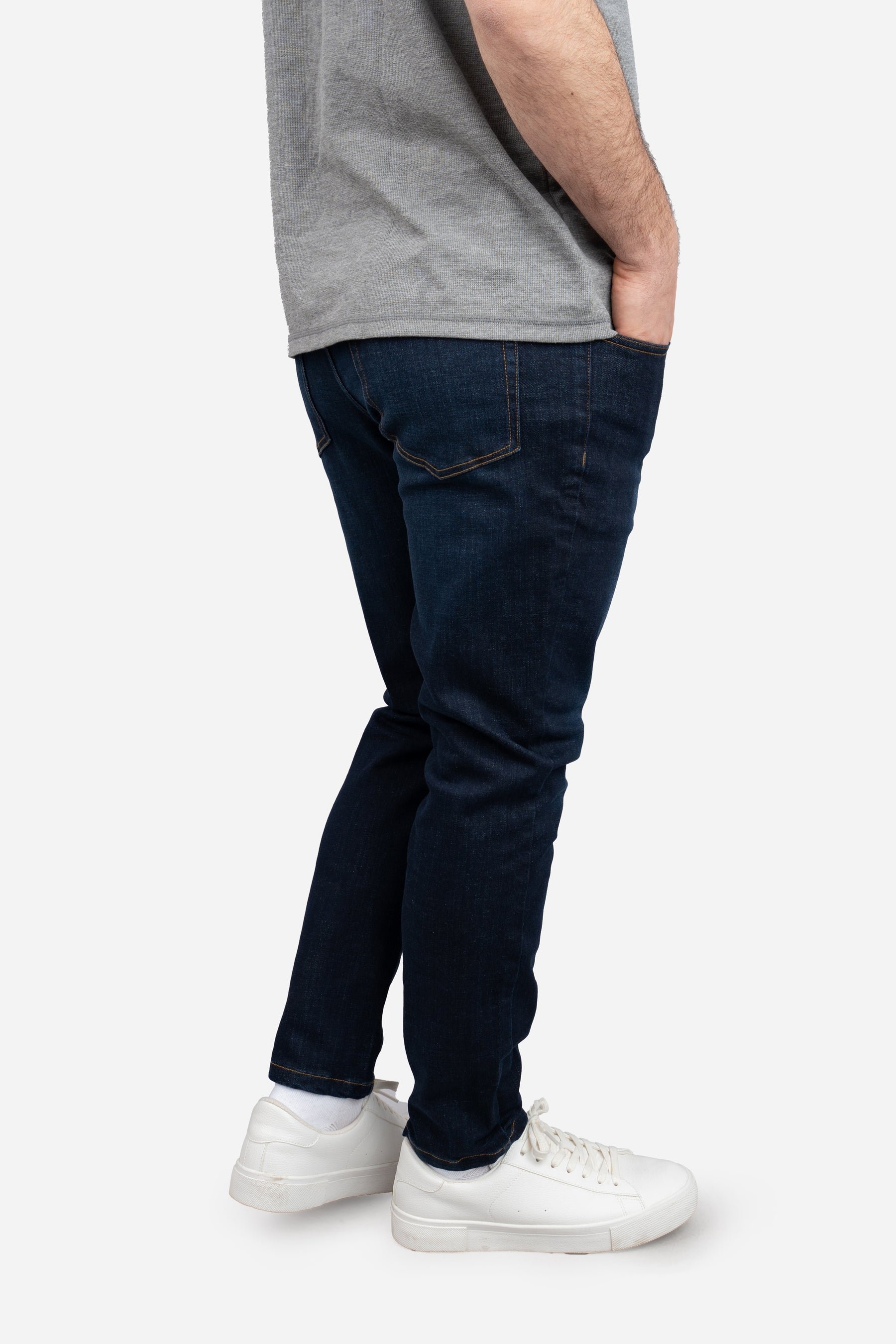 Core Extra Stretch Jeans | Men's Dark Wash Jeans | Under 5'10