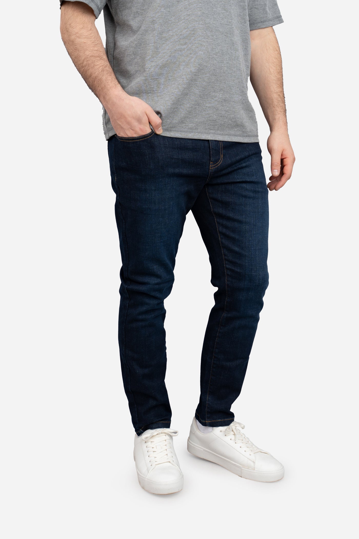 Core Extra Stretch Jeans | Men's Dark Wash Jeans | Under 5'10