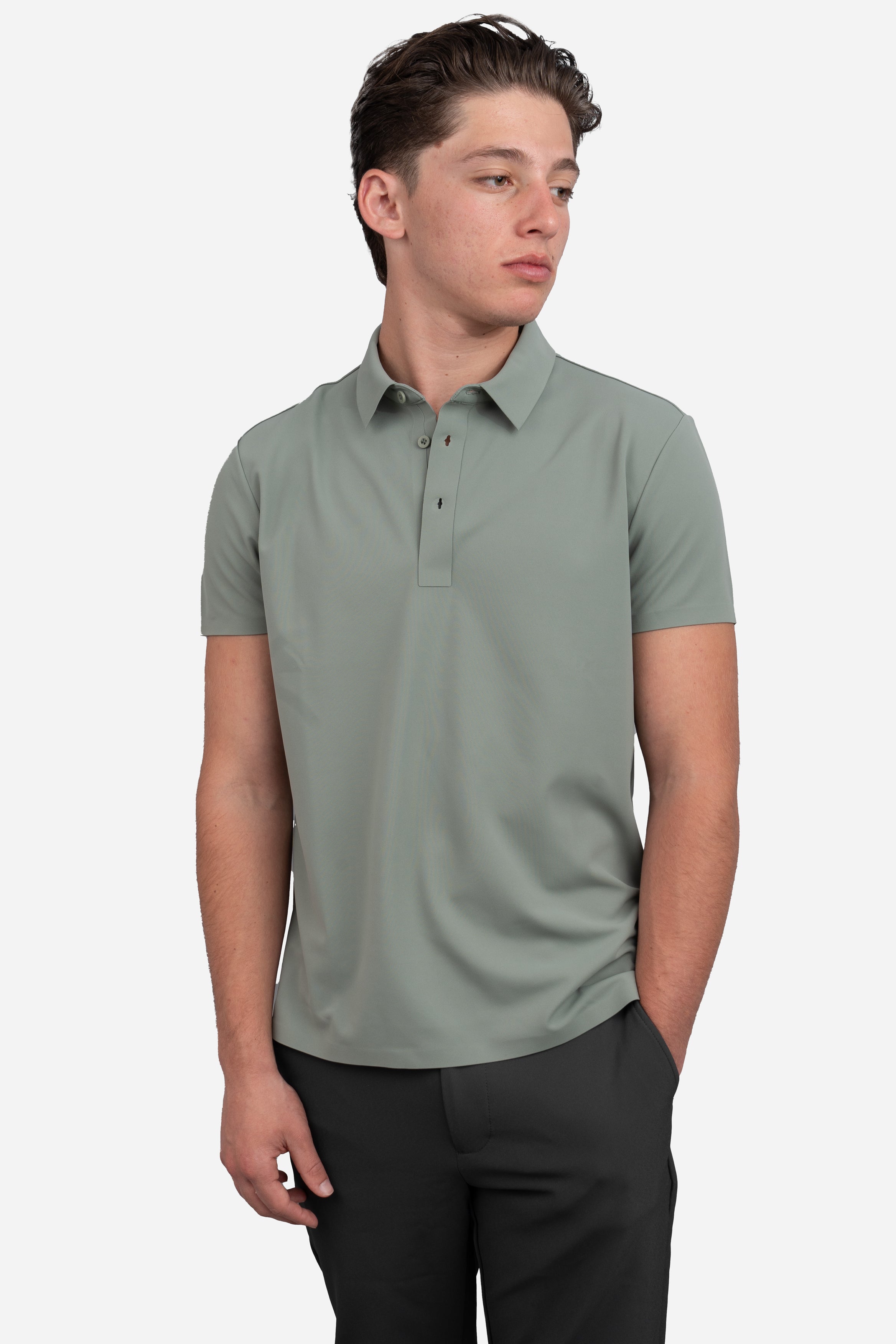 Tech Polo Green Tea