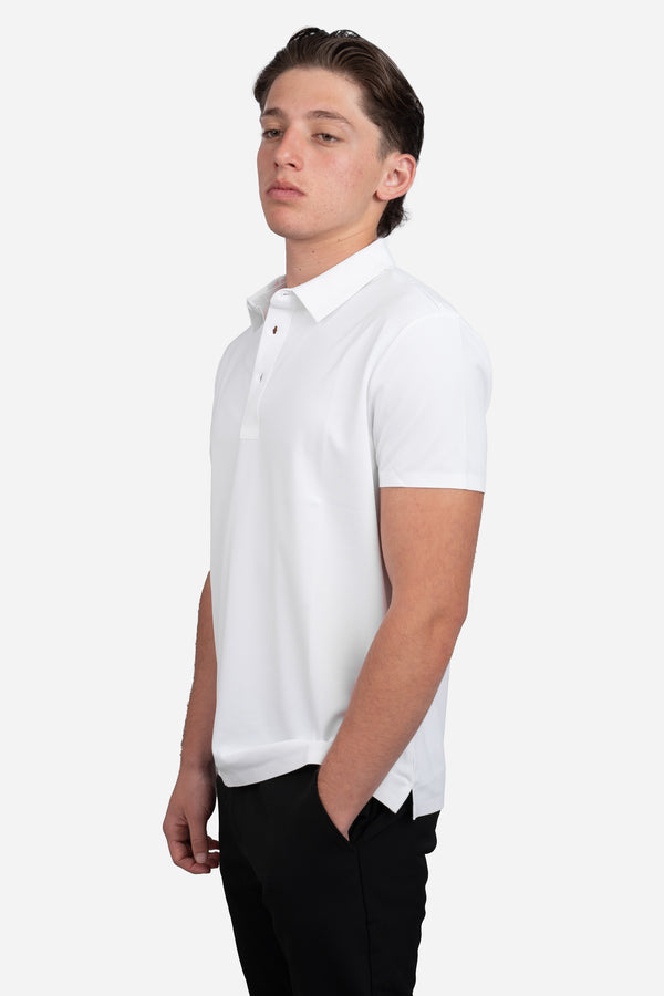dress shirt under polo Collars & Co Semi-Spread Collar Polo