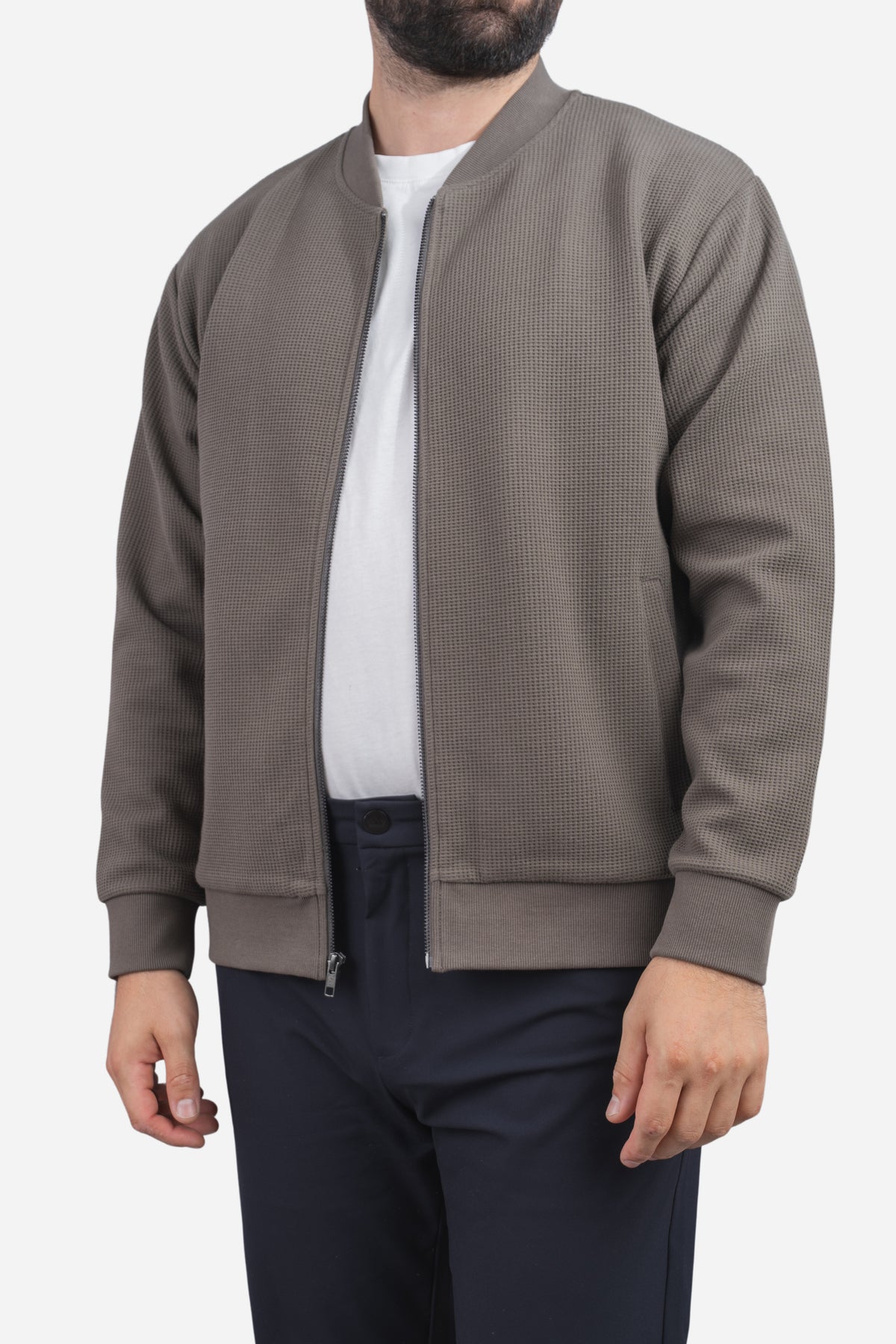 Waffle Bomber Taupe