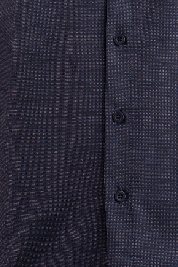 Warp Stretch Button Down Shirt Navy Camo