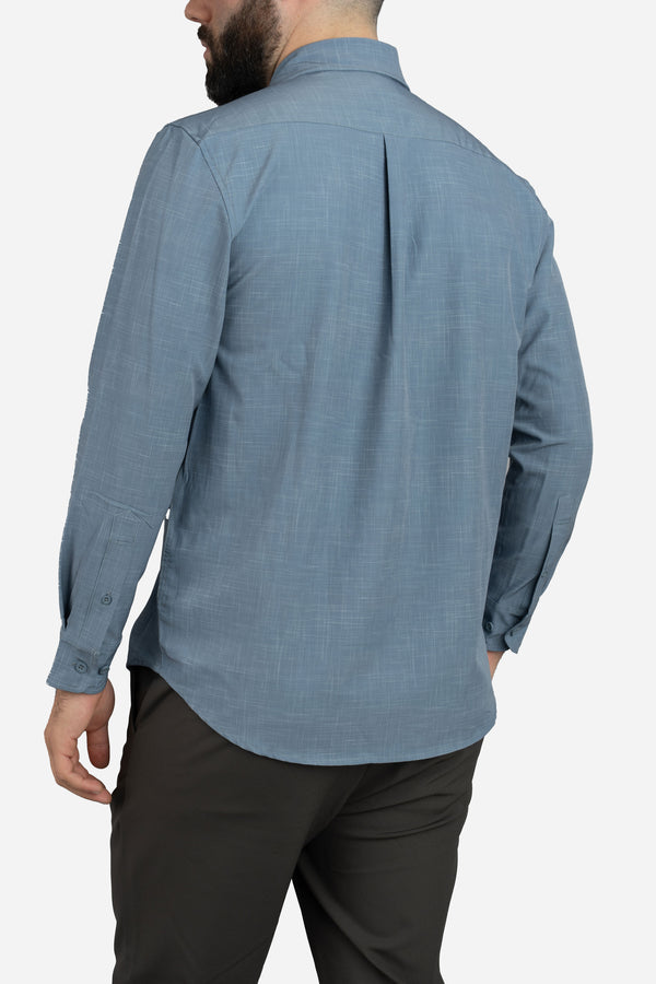 Warp Stretch Button Down Shirt Slate