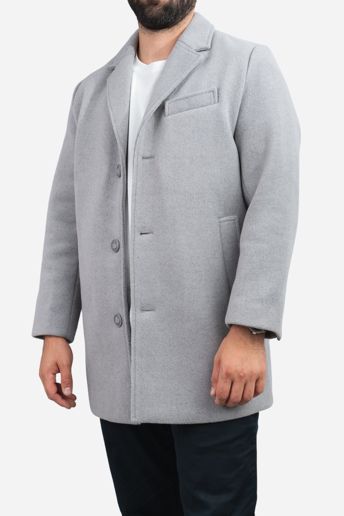 Wool Overcoat Gray