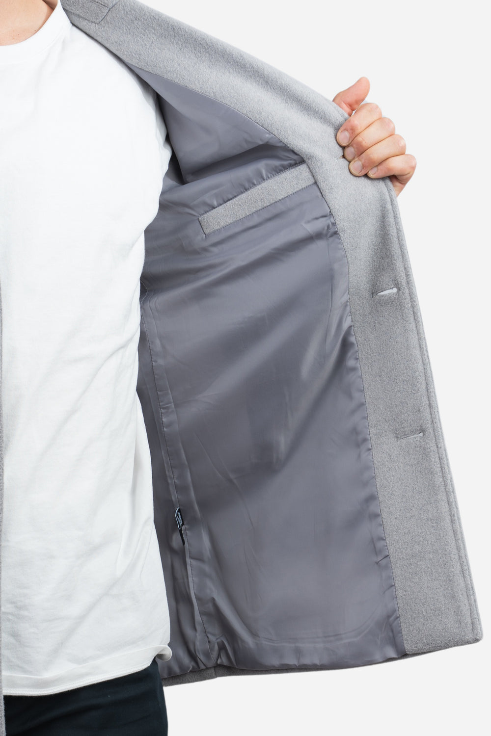 Wool Overcoat | Gray | Under 510