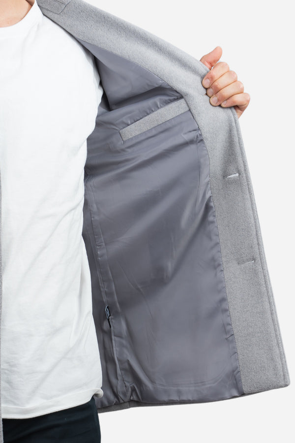 Wool Overcoat Gray
